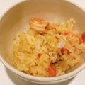 りとるみい５５５'s cooksnap of when they made 炊飯器deえびピラフ♪早炊き機能で♪.
