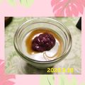 Mmeいくこ's cooksnap of when they made ヘルシー☆抹茶豆乳プリンのあずき黒蜜がけ.