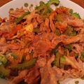 あき姫ちゃん's cooksnap of when they made ゴーヤと豚肉のキムチ炒め【レンジで3分】.