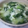 gomadachs's cooksnap of when they made チンゲン菜の　　　　卵白炒め♡￫ܫ￩♡.
