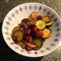 栗丸うさぎ's cooksnap of when they made ズッキーニとウインナーの粒マスタード炒め.