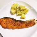 70minto's cooksnap of when they made レモンバターのサーモンムニエル.