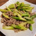 魔法の粉's cooksnap of when they made ✿豚肉＆アスパラ炒めのチーズ焼き✿.