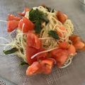 cesario725's cooksnap of when they made 簡単☆トマトとバジルの冷製パスタ.