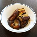 ぐでたまパン's cooksnap of when they made とんかつソース茄子！.