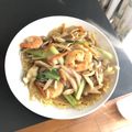 ぁりさちん's cooksnap of when they made 冷やし中華麺があんかけかた焼きそばに.