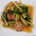 みゆりーた＊'s cooksnap of when they made 鶏肉と小松菜の甘酢炒め.