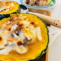 LimeLunch's cooksnap of when they made 丸ごとかぼちゃで♪ハロウィングラタン♡.
