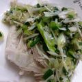 美奈はむ's cooksnap of when they made 白髪葱と蒸し鶏のサラダ.
