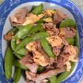 ainamama★'s cooksnap of when they made 豚肉とスナックえんどうの炒め物.