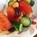 lily…♡'s cooksnap of when they made きゅうりとトマトと大豆の柚子胡椒サラダ.