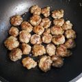 kokoパパ's cooksnap of when they made 豚こまボールの照り煮♡.