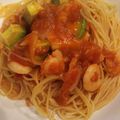 TOKOCHIE's cooksnap of when they made 夏バテ予防に！冷製シーフードトマトパスタ.