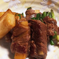 くろまめとしらこ's cooksnap of when they made 長芋と万能ネギの牛肉巻き.