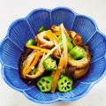 あっこ姉's cooksnap of when they made レンジで簡単！オクラと竹輪の煮物.