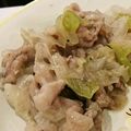 あんずぽんず's cooksnap of when they made レンジで☆豚バラねぎ.