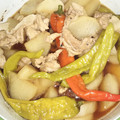 抹茶もつこ's cooksnap of when they made 大根とほうれん草と豚肉の炒め煮.