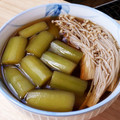 ruris7's cooksnap of when they made 【農家のレシピ】キュウリとえのきの煮物.