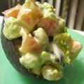 Fire-King's cooksnap of when they made アボカドを器に☆簡単サラダ.
