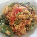 ヘタ子's cooksnap of when they made 夏野菜❣トマト&オクラの卵炒め.