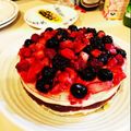 ことことことママ's cooksnap of when they made 華やか！苺たっぷり♪レアチーズケーキ！.