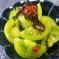 辰夫女子's cooksnap of when they made 青いトマトのシャキシャキ漬け.