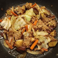 CBRsaiko's cooksnap of when they made 豚こま肉と野菜のオイスターソース炒め.