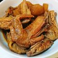 naki1227's cooksnap of when they made 大根と手羽先の韓国風味噌煮.