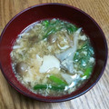 ビションちゃん's cooksnap of when they made 卵と豆腐ときのこのすまし汁.