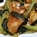 華勝湯's cooksnap of when they made 簡単！鶏ムネ肉と小松菜の味噌マヨ炒め.