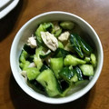 トラケ's cooksnap of when they made きゅうりとささみのピリ辛ごま油あえ.
