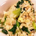 yama-chan's cooksnap of when they made 小松菜と塩こんぶの混ぜご飯.