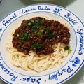 yoshiyurip's cooksnap of when they made ジャージャー麺風☆肉味噌そうめん.