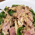 waka0812's cooksnap of when they made ピーマン、しめじ、ベーコンの塩昆布炒め.