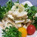辰夫女子's cooksnap of when they made 白いゴーヤーと竹輪の磯部風サラダ.