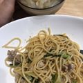桃空子's cooksnap of when they made かんたん！豚肉とニラのスタミナパスタ♪.