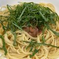 matsu1016's cooksnap of when they made 梅肉の和風パスタ.
