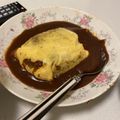 cook3214's cooksnap of when they made 簡単♪煮込みハンバーグで♡オムバーグ♡.