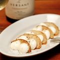 マユガリータ's cooksnap of when they made ポスト『桃モッツァ』焼き梨&モッツァレラ.