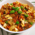 aaari0055's cooksnap of when they made 学校給食の鮭そぼろ丼✽.