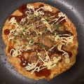 ヴィーナスけい's cooksnap of when they made え？！お好み焼き？！焼き卵かけご飯だよ♡.