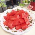kpえもん♪'s cooksnap of when they made スイカをどんどん食べれちゃう切り方♡.
