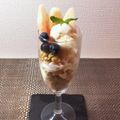 horseland's cooksnap of when they made 簡単☆おうちde桃パフェ.