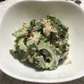 カラー☆'s cooksnap of when they made シンプル！ゴーヤとツナの和物.