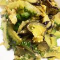 67luna's cooksnap of when they made 茄子とゴーヤの味噌マヨ炒め♫.