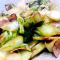 IPPON's cooksnap of when they made おもちとベーコンの白菜炒め.
