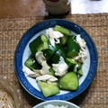 トラケ's cooksnap of when they made きゅうりとささみのピリ辛ごま油あえ.