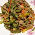 リンダA's cooksnap of when they made 苦くない！ゴーヤの味噌炒め.