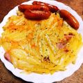 食器洗いスポンジ's cooksnap of when they made ベーコンチーズ in じゃがいもガレット.