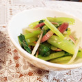 fu♪♪'s cooksnap of when they made 小松菜とみょうがの柚胡椒おひたし.